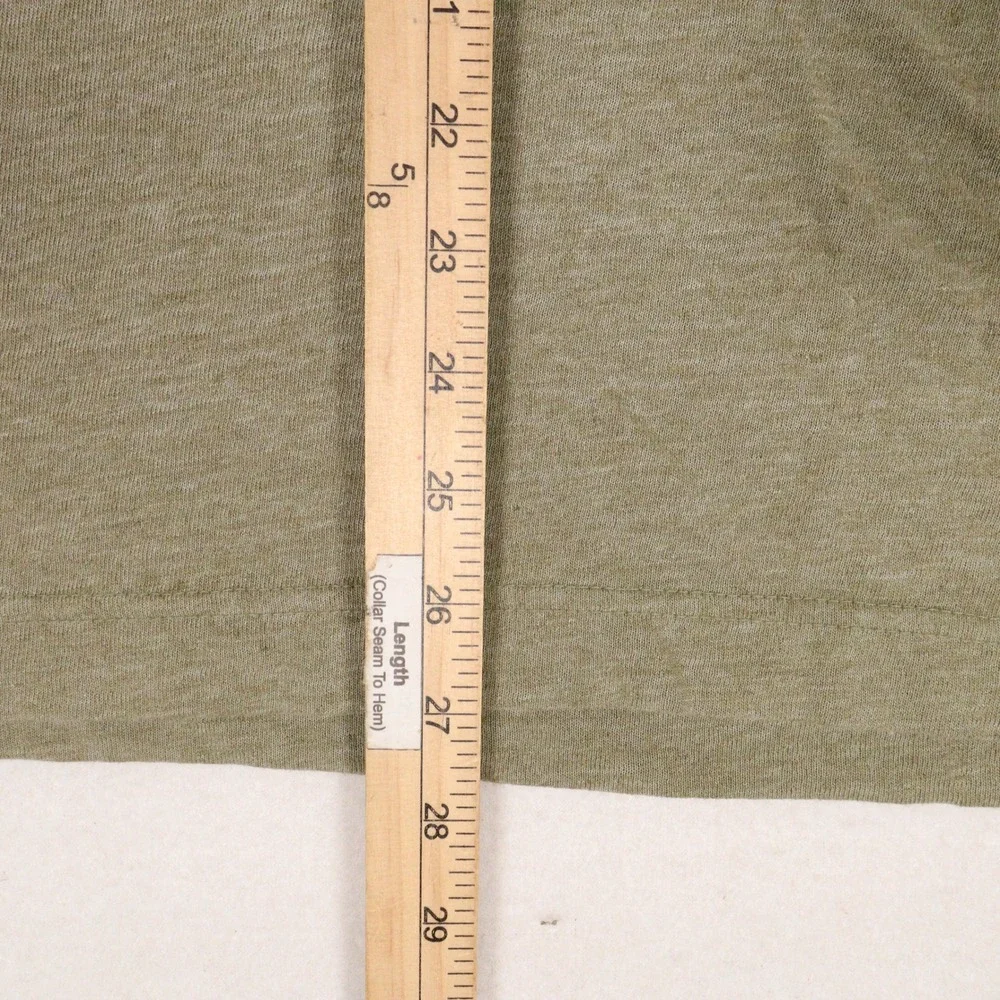 Banana Republic Polo Shirt Short Sleeve Linen Blend Green Breathable Men S
